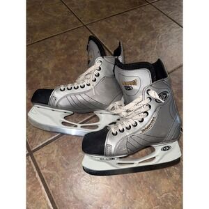 Easton Magnum Ice Hockey Skates Bladz Magnum Silver Kids Size 4